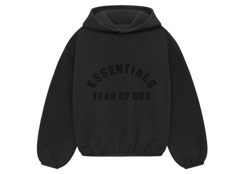 Mikina Fear of God Essentials Core Collection Kids Nylon Fleece Hoodie Čierna | 785SU246270K, 0