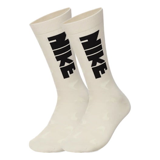 Ponožky Nike Everyday Essentials Crew Logo Jacquard Socks Biela | DQ0788-219