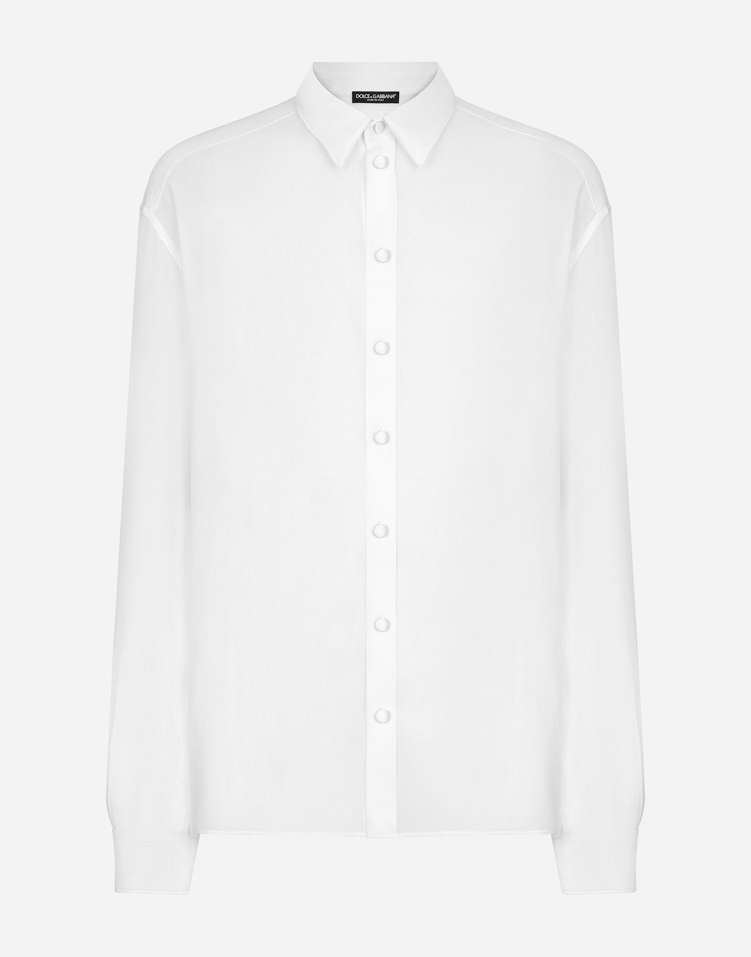 Košeľa Dolce & Gabbana Silk Shirt Biela | G5MG9TFU1ARW0800, 0