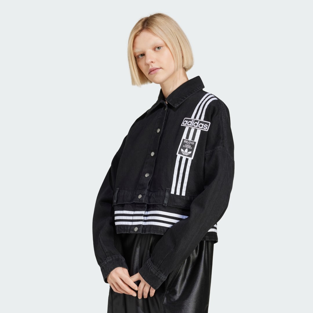 Bunda adidas Performance Adibreak Denim Two-In-One Jacket Čierna | JJ3095, 0