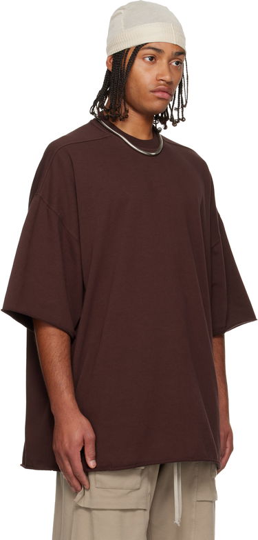 Tričko Rick Owens Concordians Tommy Oversized Raw-Edge Short-Sleeve T-shirt Žltá | DU02E7259 RIG, 4