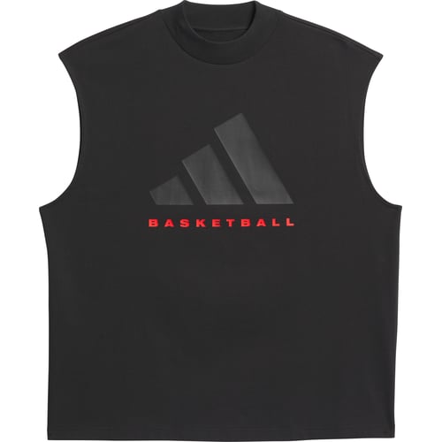 Tielko adidas Originals Black Basketball Training Tank Top Čierna | IW5647, 0