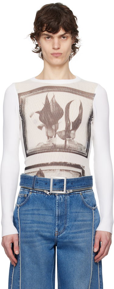 Tričko Jean Paul Gaultier Jean Paul Gaultier Flowers Cadres T-Shirt Biela | 25/33-F-TO259-T579-010200, 0