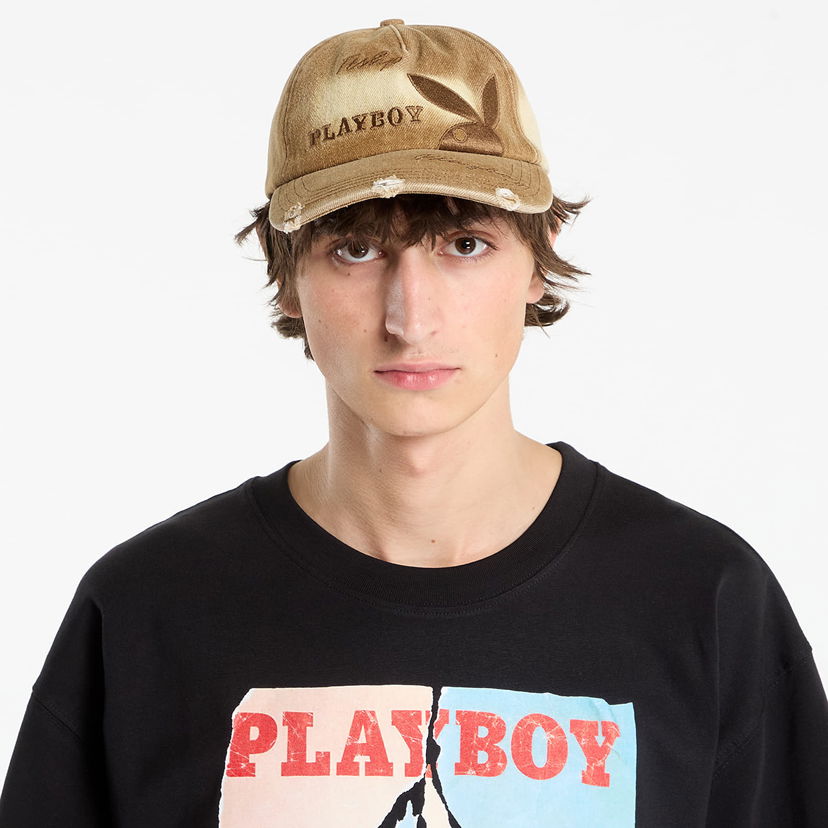 Šiltovka Footshop Playboy x FTSHP Denim Dadcap Orche Béžová | FTSHP_536