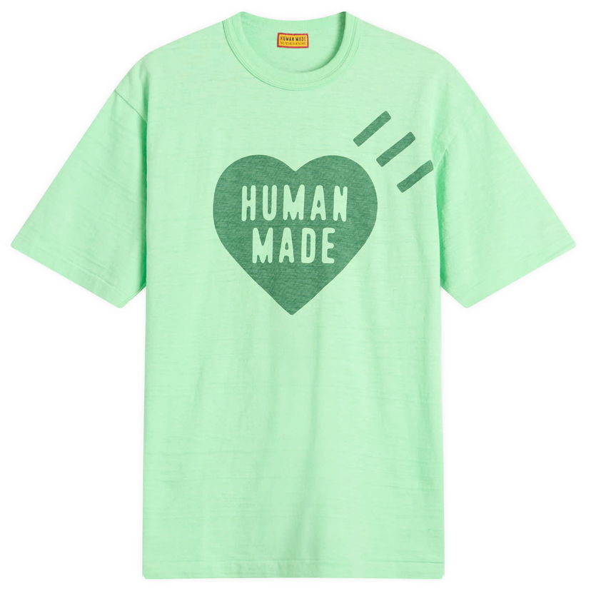 Tričko Human Made Human Made Garment Dyed Heart T-Shirt, Size Large Zelené | HM29CS033-GRN