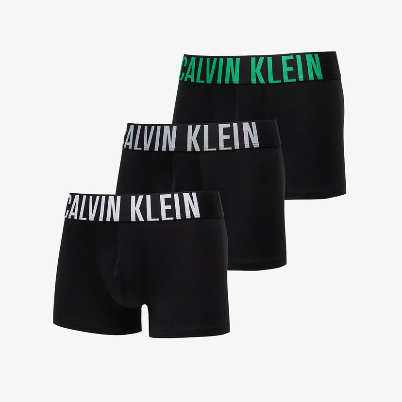 Boxerky CALVIN KLEIN Intense Power Microfiber Stretch Trunk 3-Pack Black Čierna | 000NB3775A VPA