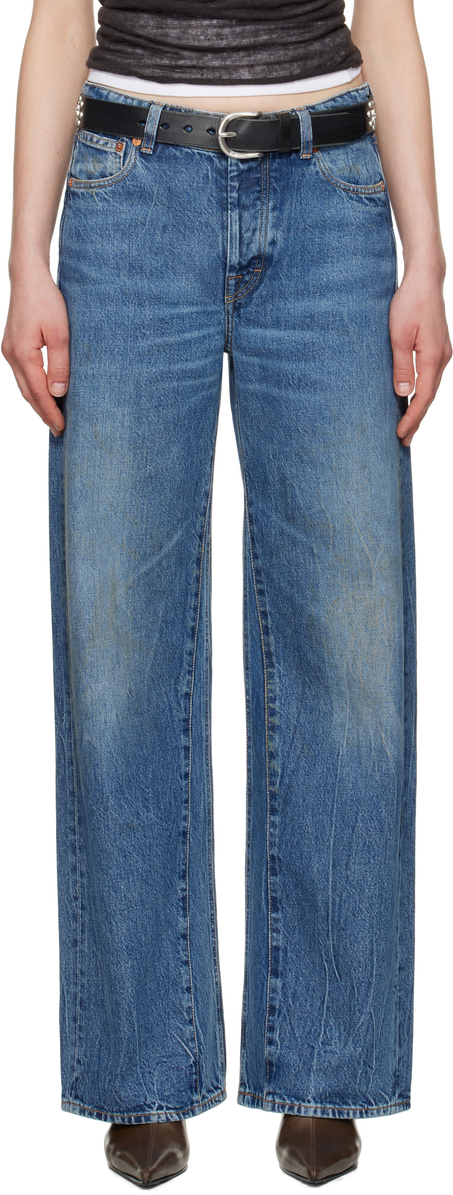 Džínsy OUR LEGACY Our Legacy Treble Cut Jeans Modrá | W2255TCD, 0