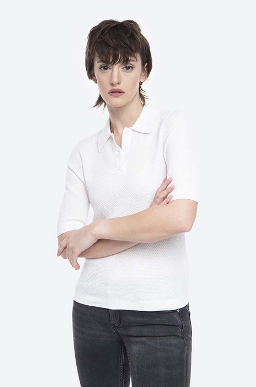 Polo tričko NORSE PROJECTS Polo Shirt Short Sleeve Biela | NW45.0197.0957, 1