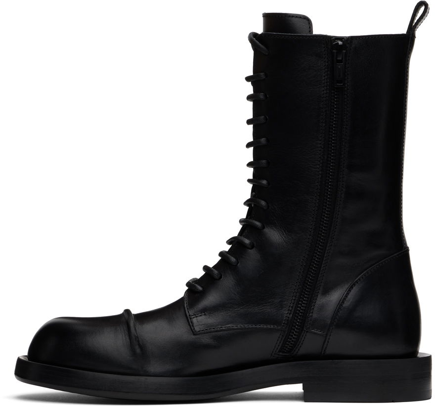 Ann Demeulemeester Gillian Pintuck Combat Boots