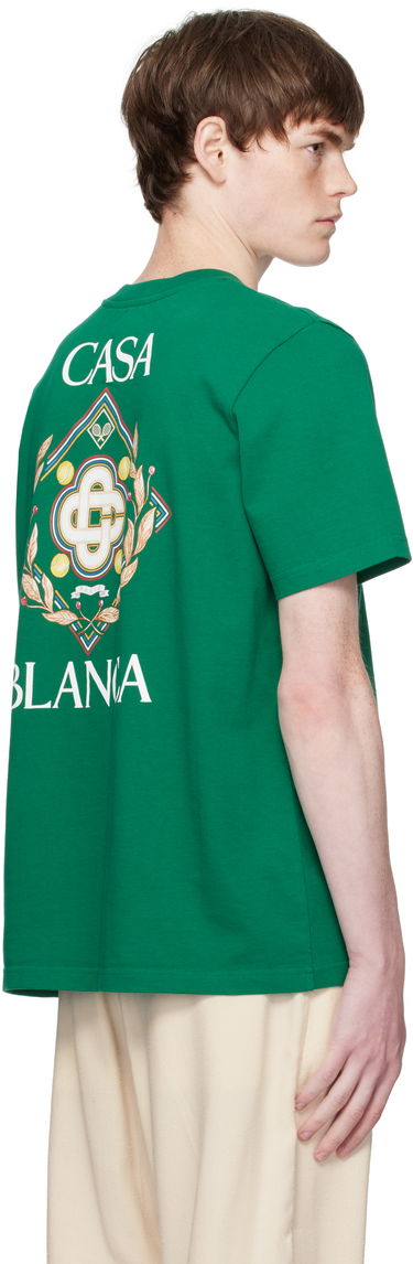 Tričko Casablanca Casablanca Championship Diamond T-Shirt Zelené | MPF25-JTS-001-13-EX, 2