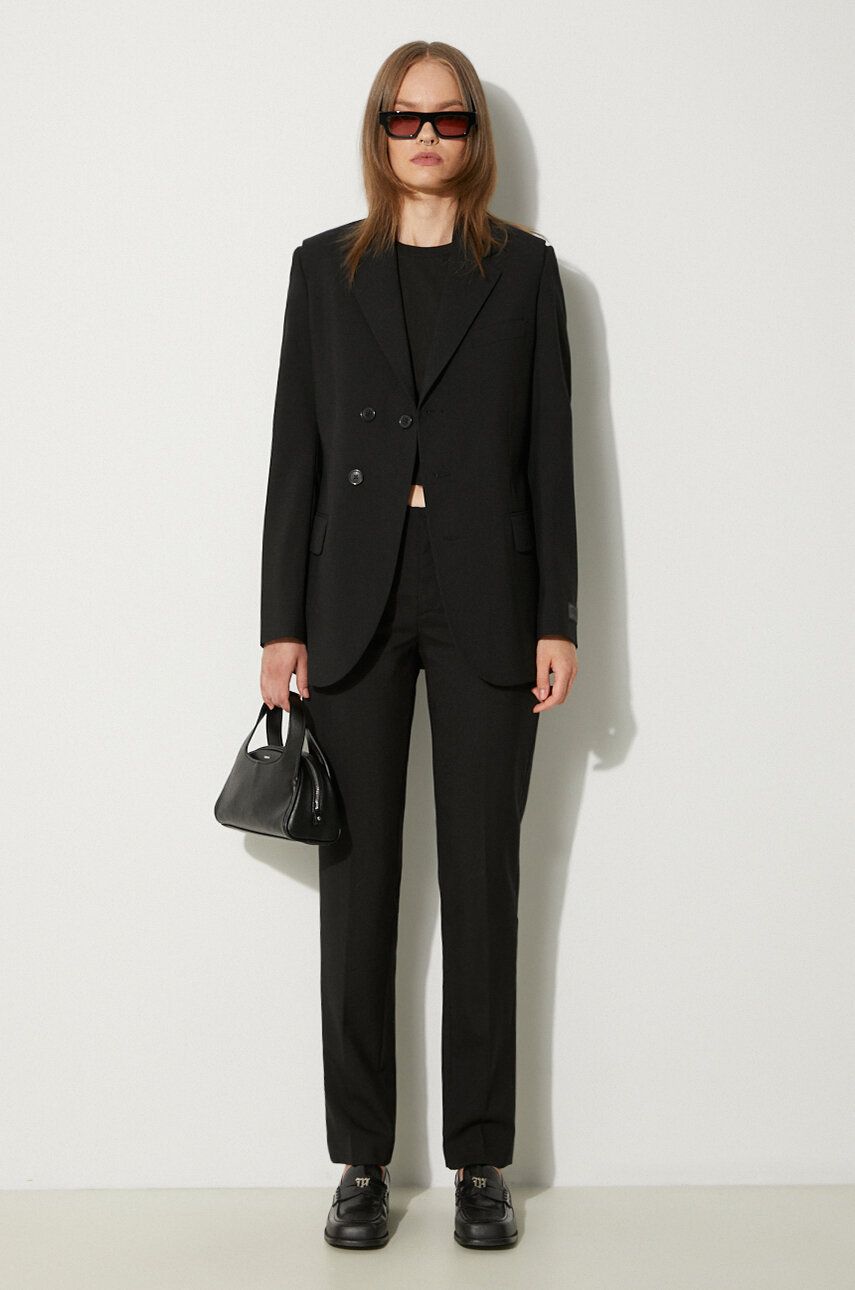 Virgin Wool Waisted Blazer