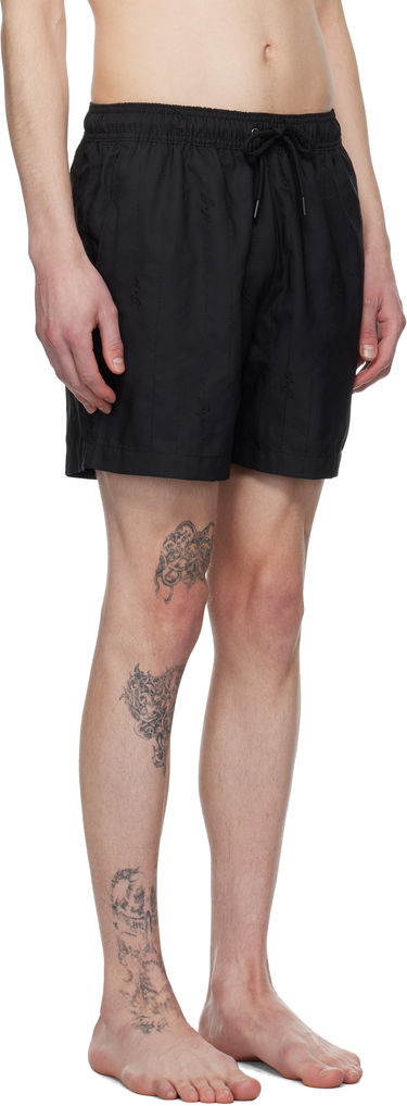 Plavky BOSS BOSS Embroidered Swim Shorts Čierna | 50534310, 1