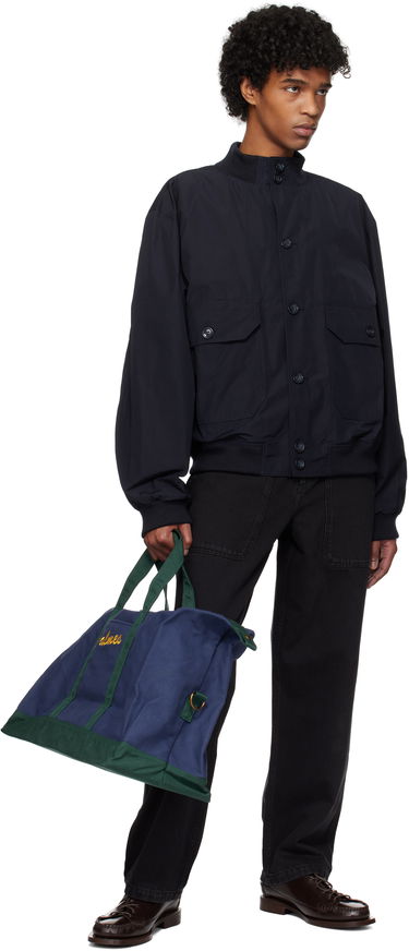 Bunda Palmes Rib Collar Jacket Navy | P50-0011-666, 3
