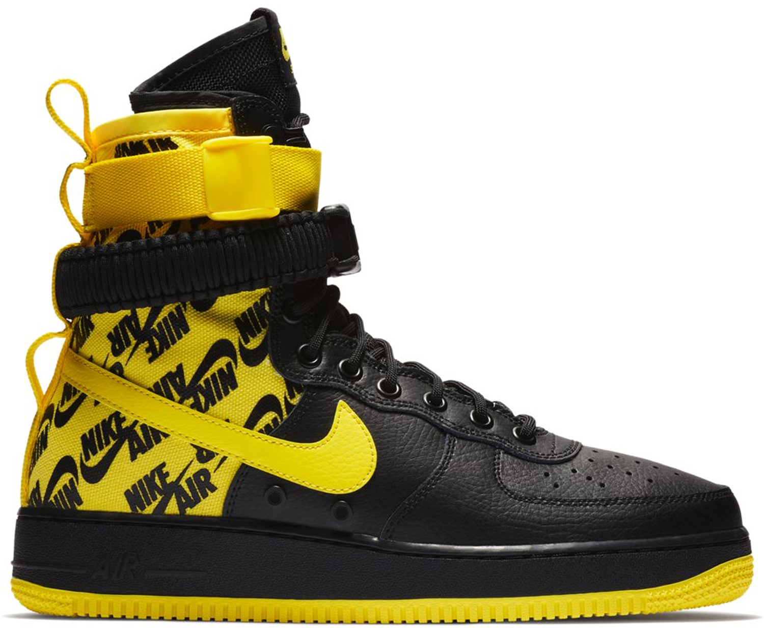 Tenisky a topánky Nike SF Air Force 1 High Black Dynamic Yellow Žltá | AR1955-001, 0