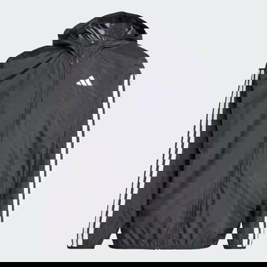 Vetrovka adidas Performance Black Windbreaker Jacket with White Stripes Čierna | JE6325, 4