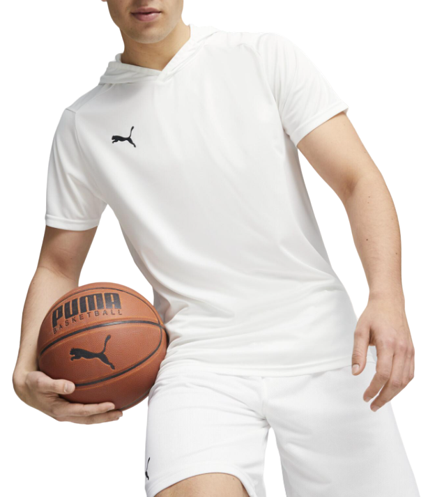 Tričko Puma Hoops Team Shooting Shirt Biela | 676636-02