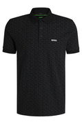 BOSS Paddy Stretch Cotton Polo with Printed Pattern