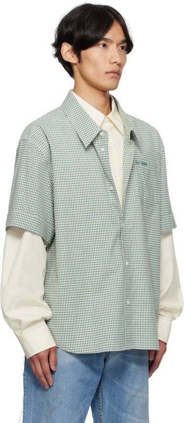 Košeľa We11done We11done Detachable Sleeves Shirt Zelené | WD-SH2-25-181-M-BG, 1