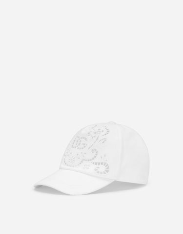 Šiltovka Dolce & Gabbana Dolce & Gabbana Laser Cut Baseball Cap Biela | LB5H12G7B7AW0800, 0