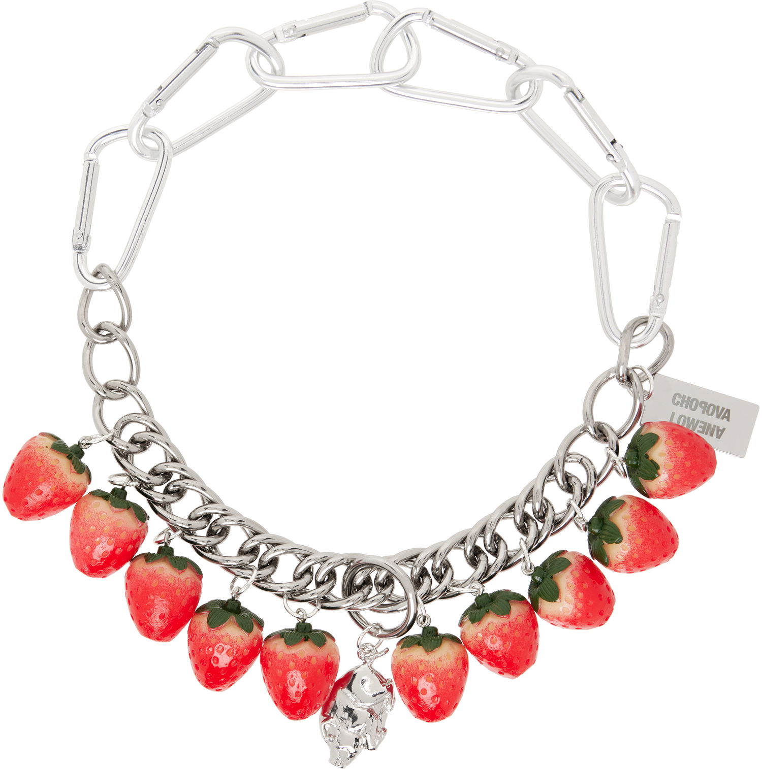 Náhrdelník Chopova Lowena Chopova Lowena Strawberry Piggy Chain Necklace Červená | 6598, 0