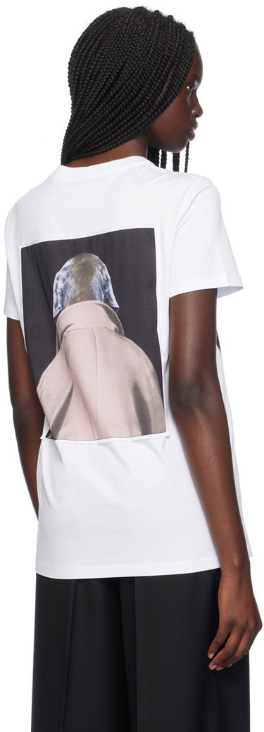 Tričko Max Mara Max Mara Dog-Print T-Shirt Biela | 2421946071600, 2