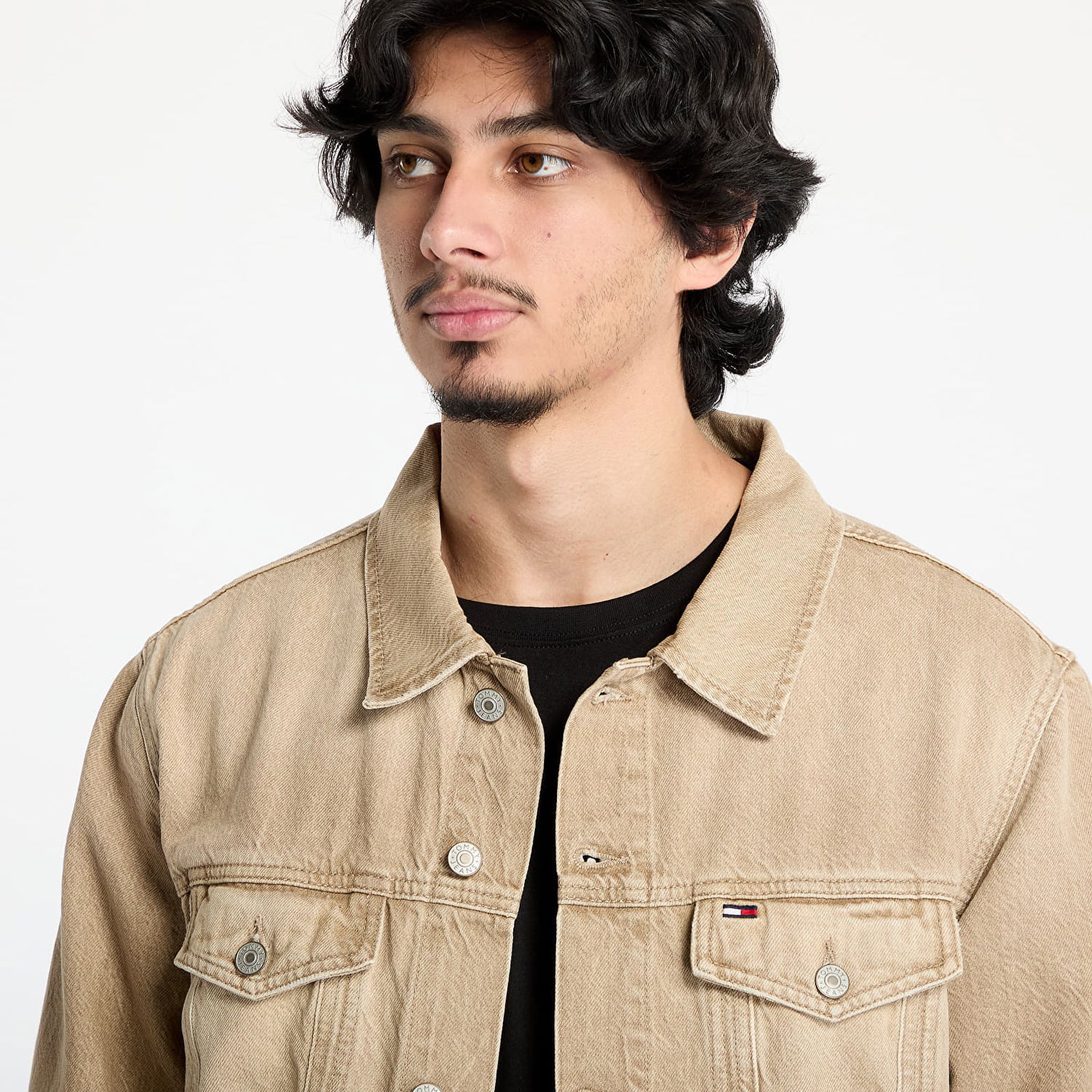 Bunda Tommy Hilfiger Tommy Jeans Ryan Regular Trucker Denim Jacket Béžová | DM0DM21857 1CE, 1