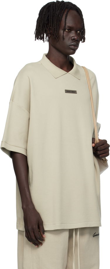 Polo tričko Fear of God ESSENTIALS 90s Fit Piqué Short Sleeve Polo Béžová | 125SP254406F, 1