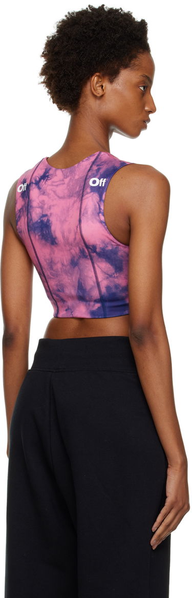 Podprsenka Off-White Off-White Tie-Dye Sports Bra Ružová | OWVO054F22JER0023045, 2