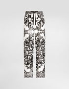 Dolce & Gabbana Majolica-Print Twill Trousers