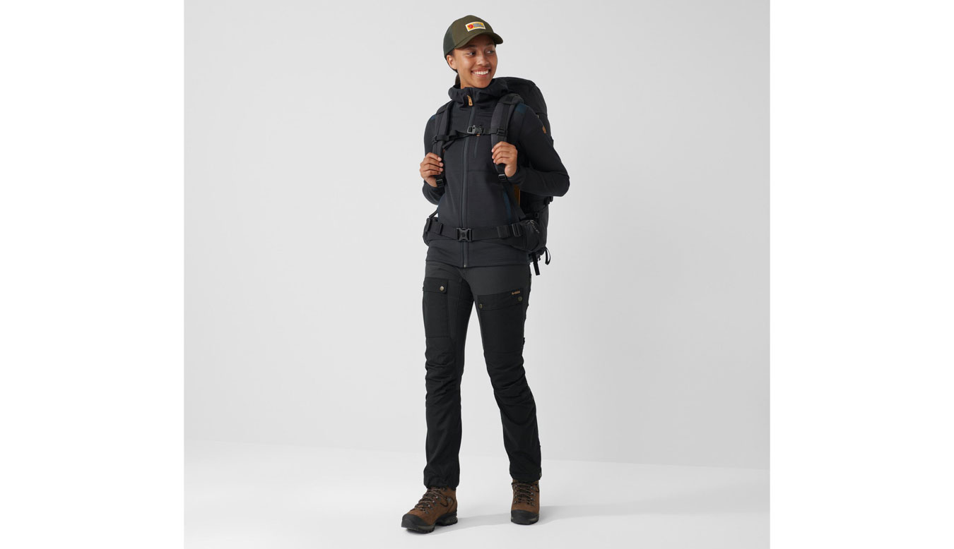 Nohavice FJÄLLRÄVEN Keb Trousers Čierna | F89898-550, 1