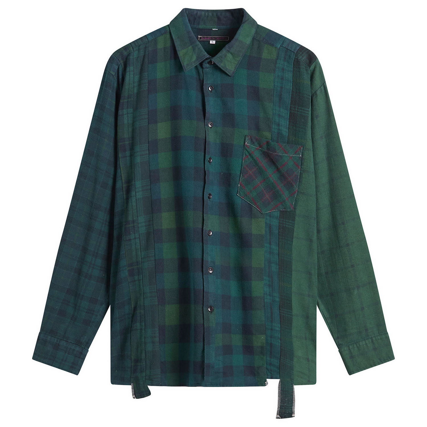 Košeľa Needles 7 Cuts Over Dyed Flannel Shirt Rôznofarebný | RW394-B, 0