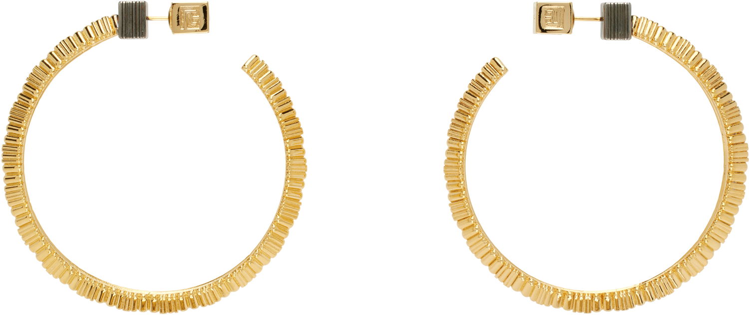 Náušnice Balmain Balmain Perfume Hoop Earrings Žltá | EN0XK486MBEL, 0