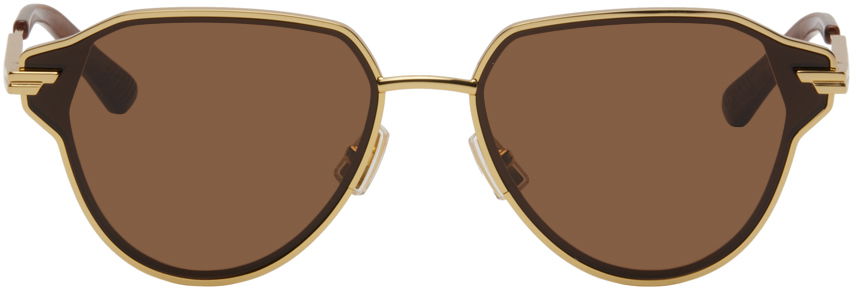 Slnečné okuliare Bottega Veneta Glaze Metal Aviator Sunglasses Béžová | BV1271S-002, 0