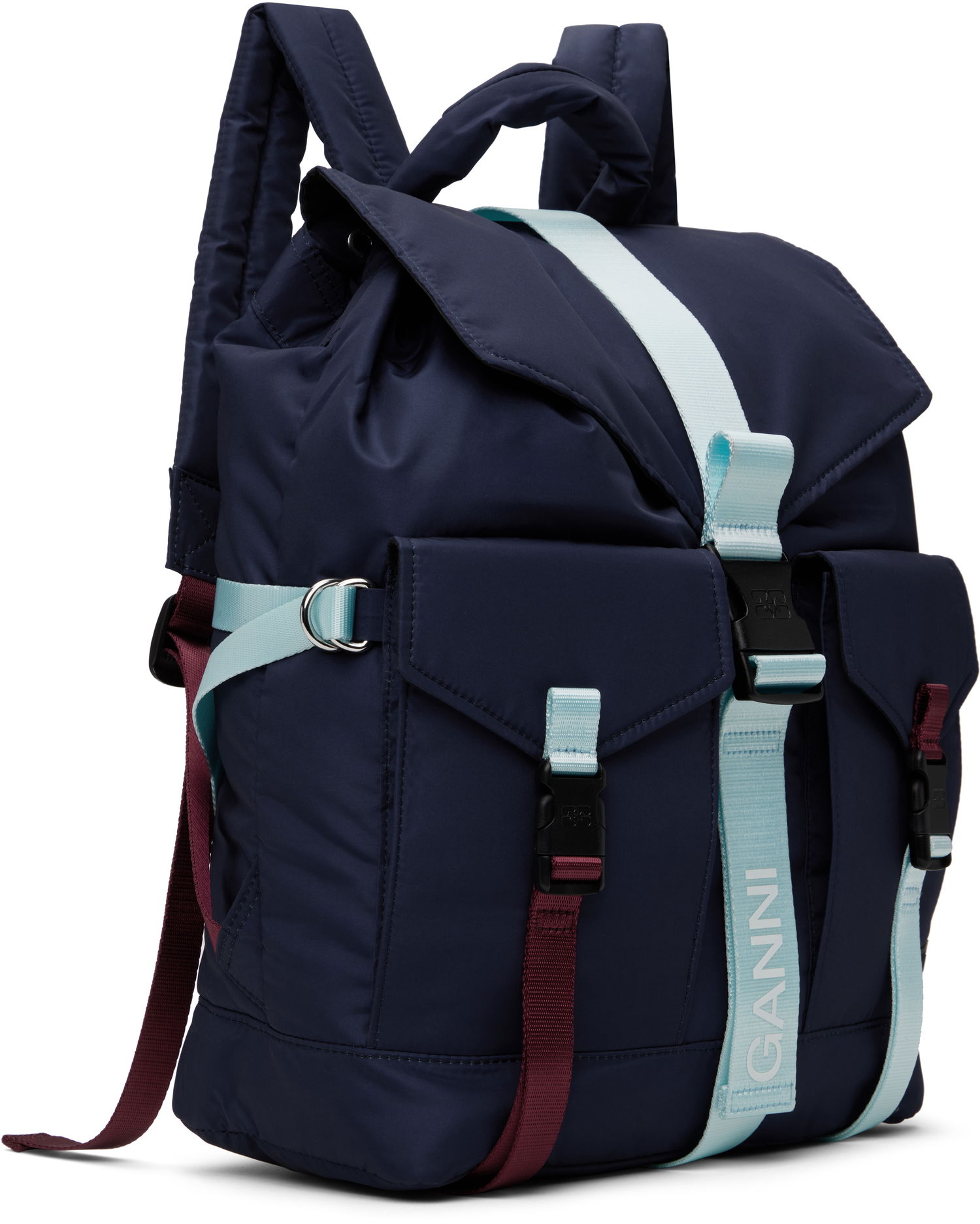 Batoh GANNI GANNI Tech Backpack Navy | A6372, 1