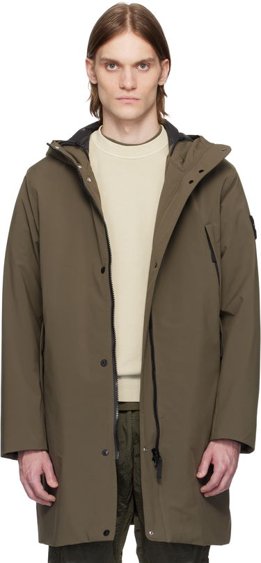 Pláštenka Stone Island Stone Island Soft Shell-R E.Dye Technology Coat Zelené | K1S15 7100001 S0A27, 0