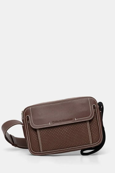 Taška cez rameno Drôle de Monsieur Leather Shoulder Bag Hnedá | E.AC100.LH011.BN, 0