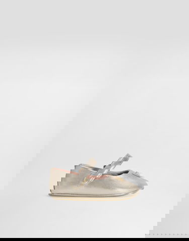 Tenisky a topánky Dolce & Gabbana Dolce & Gabbana Laminated Nappa Leather Newborn Ballet Flats Metalická | DK0161AJ13380988, 0