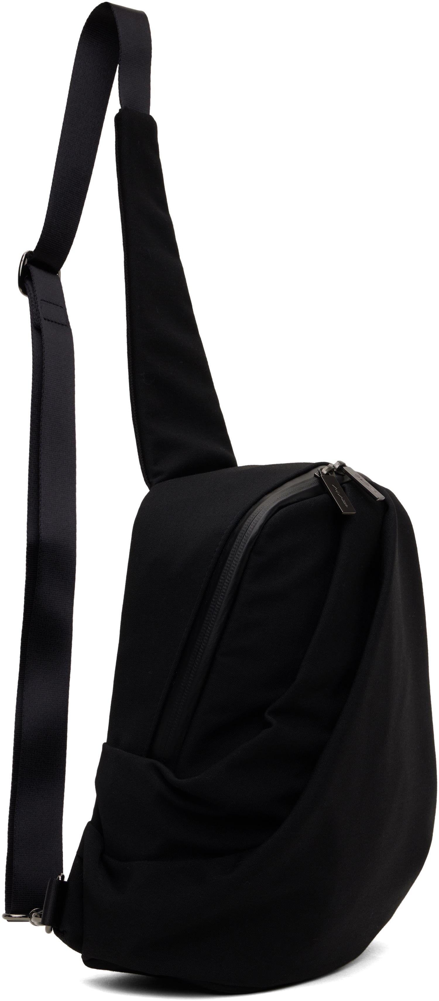 Taška cez rameno Yohji Yamamoto YOHJI YAMAMOTO Tuck Sling Backpack Čierna | HP-I06-860, 1