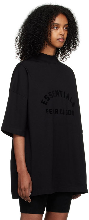Tričko Fear of God Essentials Arch Logo Tee Čierna | 125SP232000F, 4