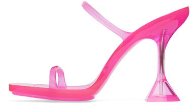 Starostlivosť o obuv Amina Muaddi Amina Muaddi Brito Slipper Heeled Sandals Ružová | 11S333534BRI, 2