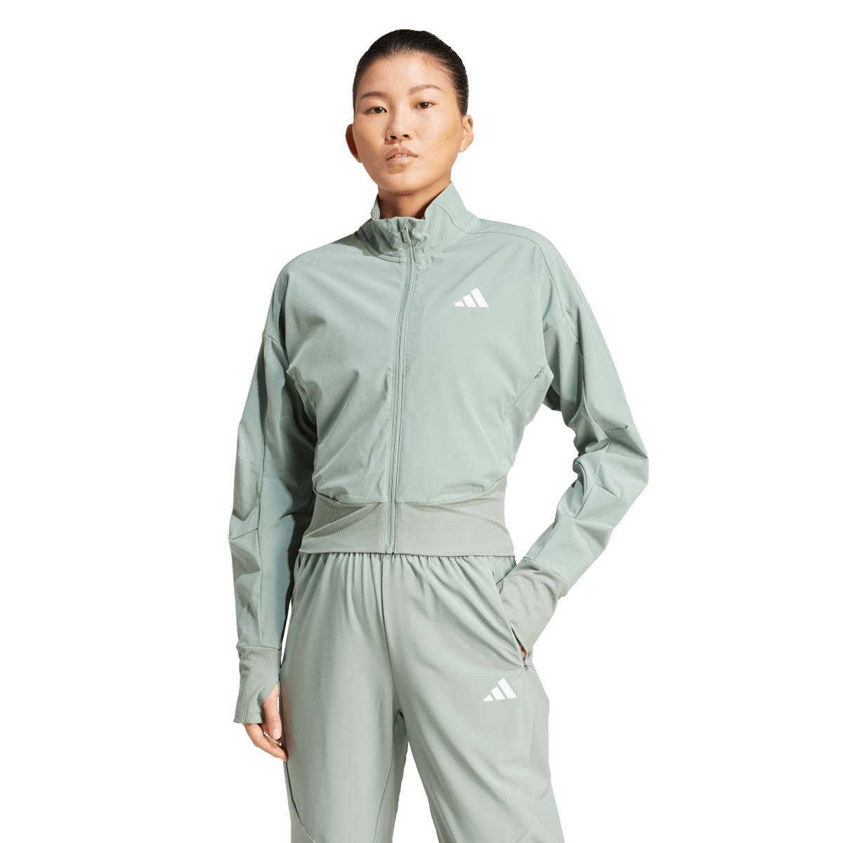 Súprava adidas Originals Designed 4 Training Full Zip Tracksuit Jacket and Pants Zelené | JD5800, 0
