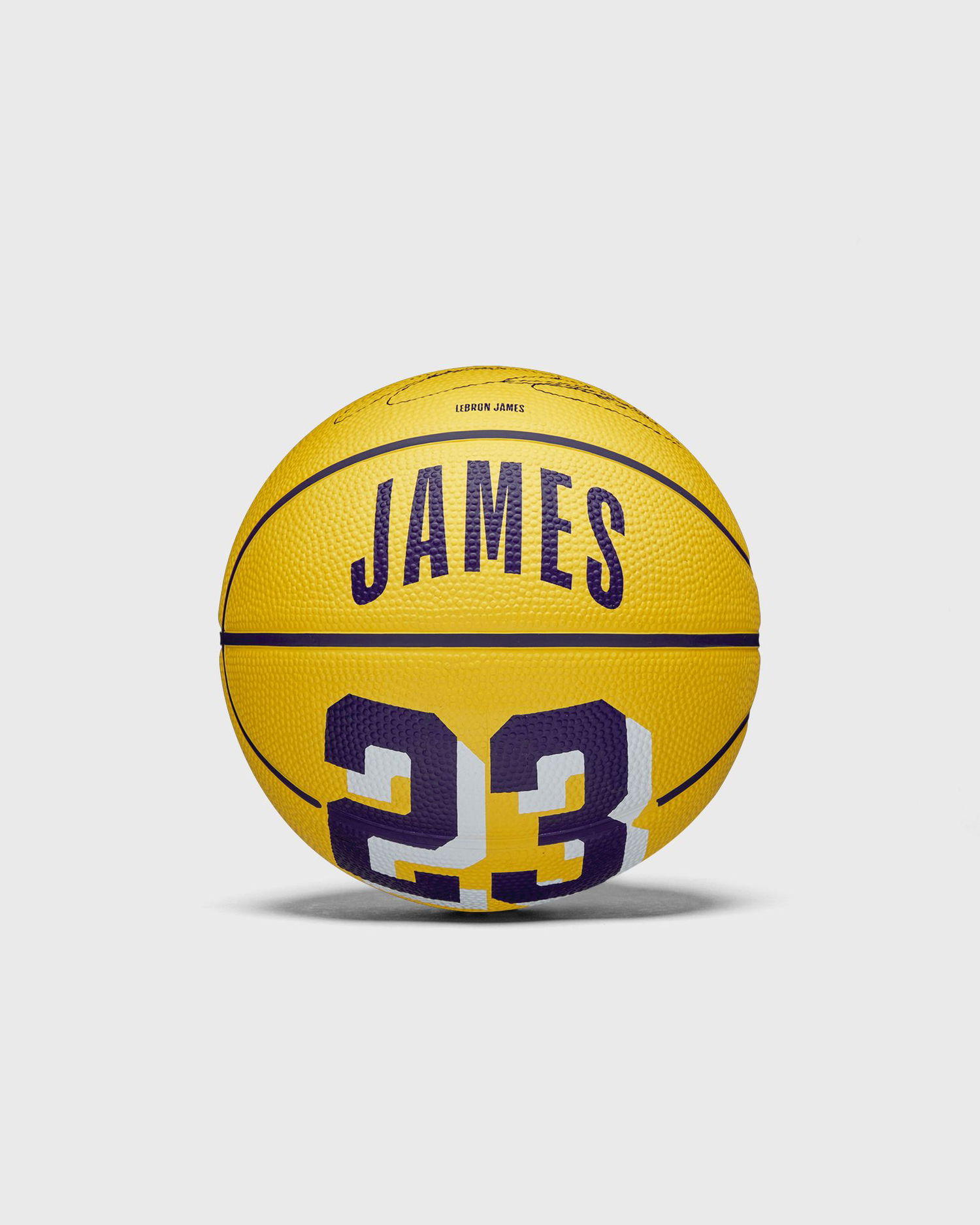 Športový doplnok Wilson Tennis LeBron James Los Angeles Lakers NBA Player Icon Player Series Outdoor Mini Basketball Žltá | WZ4027701XB3, 1