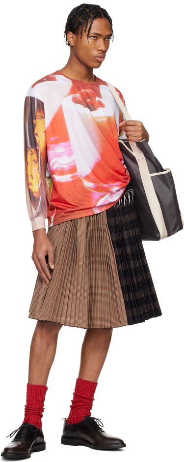 Sveter Chopova Lowena Chopova Lowena Oversized Dessert Print Jersey T-Shirt Oranžová | 2312E, 4