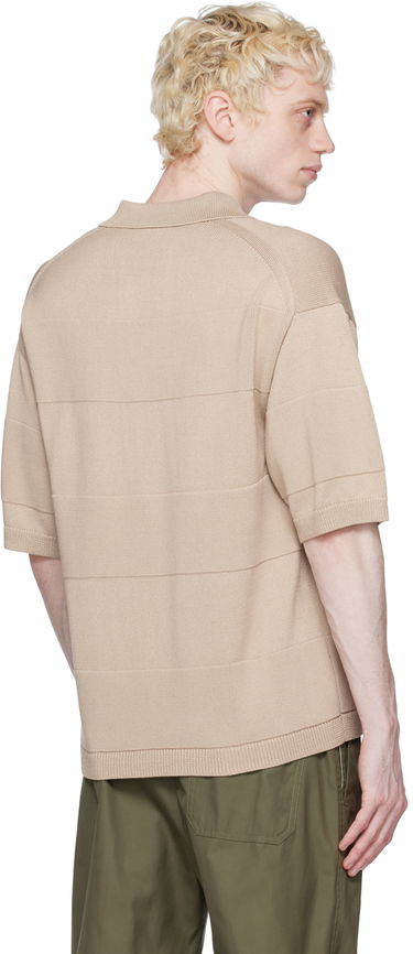 Polo tričko Helmut Lang Oversized Polo Shirt Béžová | N02HM701, 2