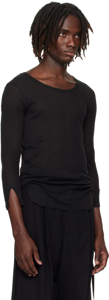 Tričko Ann Demeulemeester Ann Demeulemeester Margon Long Sleeve T-Shirt Čierna | B0012875-FA434-099, 1