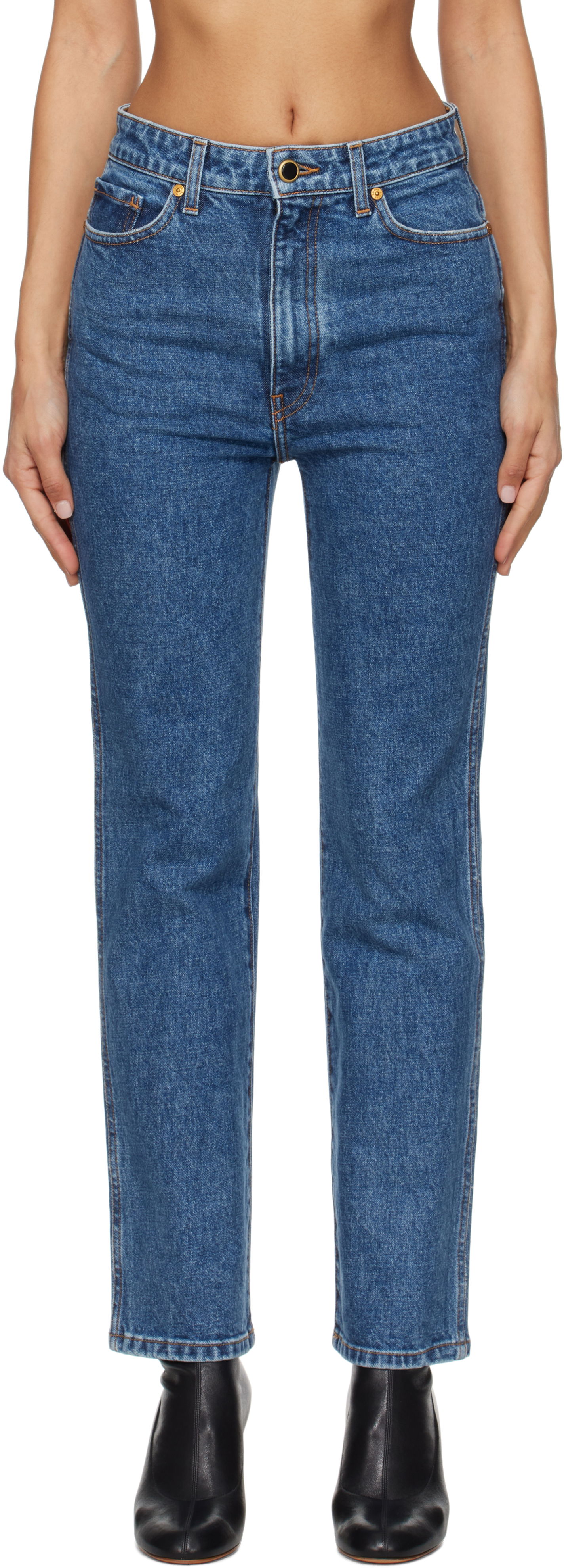 Džínsy Khaite Abigail Stretch Jeans Modrá | 1071916009, 0