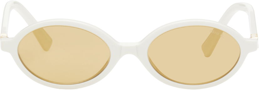Slnečné okuliare Miu Miu Miu Miu Miu Regard Sunglasses Biela | 0MU 04ZS 8056597989268