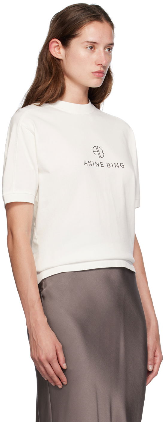 ANINE BING Jaylin Monogram T-Shirt