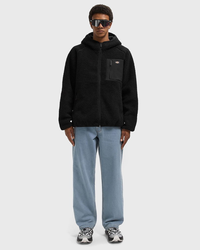 Bunda Dickies Central High Pile Hooded Fleece Jacket Čierna | DK0A87NVBLK1