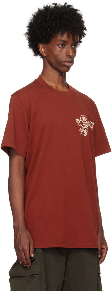 Tričko Moncler Moncler Printed T-Shirt Červená | J20918C0005083927, 1